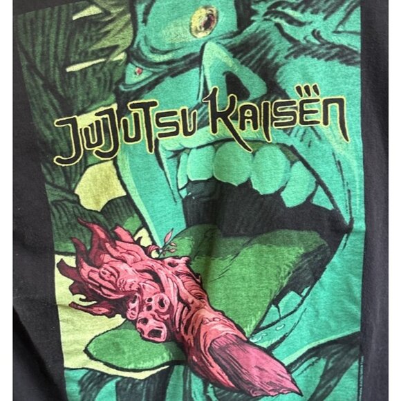 Jujutsu Kaisen Graphic‎ Tee Black Anime Shirt Crunchyroll Medium Manga Cotton - Picture 2 of 4